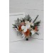 Orchid Boho Bridal Bouquet with Beige, White & Rust Flowers | Faux Fall Wedding Bouquets