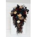 Dark Teal, Burgundy, Black, and Cream Wedding Bouquets – Dramatic Gothic Bridal Designs
