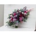 Wedding bouquets in jewel-tone colors. Bridal bouquet. Cascading bouquet. Faux bouquet. Bridesmaid bouquet. 5137