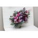 Wedding bouquets in jewel-tone colors. Bridal bouquet. Cascading bouquet. Faux bouquet. Bridesmaid bouquet. 5137