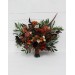 Wedding bouquets in terracotta cinnamon rust ivory colors. Bridal bouquet. Faux bouquet. Bridesmaid bouquet. 5139