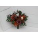 Wedding bouquets in terracotta cinnamon rust ivory colors. Bridal bouquet. Faux bouquet. Bridesmaid bouquet. 5139