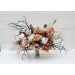 Wedding Bouquets in White & Terracotta | Bridal & Bridesmaid Faux Bouquets
