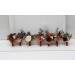 Wedding Boutonnieres & Wrist Corsage in Terracotta, Cinnamon, Rust & Ivory | Faux Flower Accessories