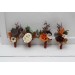 Wedding Boutonnieres & Wrist Corsage in Terracotta, Cinnamon, Rust & Ivory | Faux Flower Accessories