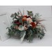 Boho Protea Bridal Bouquet | Rust, Vine, Beige & White Faux Wedding Flowers