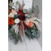 Boho protea bouquet. Rust vine beige white wedding. Bridal bouquet. Faux bouquet. Fall wedding. Silk flowers. Boho flowers. 5149