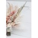 Pampas grass bouquet. Beige ivory blush pink flowers. Bridal bouquet. Faux bouquet .Fall wedding. Silk flowers. Boho wedding. Boho bouquet. Bridesmaid bouquet. 5143