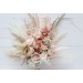 Pampas grass bouquet. Beige ivory blush pink flowers. Bridal bouquet. Faux bouquet .Fall wedding. Silk flowers. Boho wedding. Boho bouquet. Bridesmaid bouquet. 5143