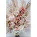 Pampas grass bouquet. Beige ivory blush pink flowers. Bridal bouquet. Faux bouquet .Fall wedding. Silk flowers. Boho wedding. Boho bouquet. Bridesmaid bouquet. 5143