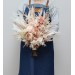 Pampas grass bouquet. Beige ivory blush pink flowers. Bridal bouquet. Faux bouquet .Fall wedding. Silk flowers. Boho wedding. Boho bouquet. Bridesmaid bouquet. 5143