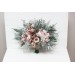Sage Green & Gray Bridal Bouquet | Blush Pink, Beige & White Faux Boho Wedding Flowers