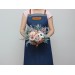 Sage Green & Gray Bridal Bouquet | Blush Pink, Beige & White Faux Boho Wedding Flowers