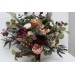 Wedding bouquets in burgundy ivory dusty rose cinnamon colors. Bridal bouquet. Faux bouquet. Bridesmaid bouquet. 5144