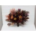 Wedding bouquets in burgundy rust mustard brown colors. Bridal bouquet. Cascading bouquet. Faux bouquet. Bridesmaid bouquet. 5155