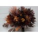Wedding bouquets in burgundy rust mustard brown colors. Bridal bouquet. Cascading bouquet. Faux bouquet. Bridesmaid bouquet. 5155