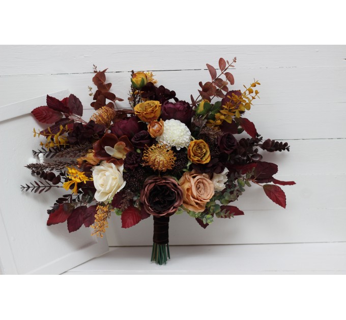 Wedding bouquets in  colors. Bridal bouquet.  Faux bouquet. Bridesmaid bouquet. 5154