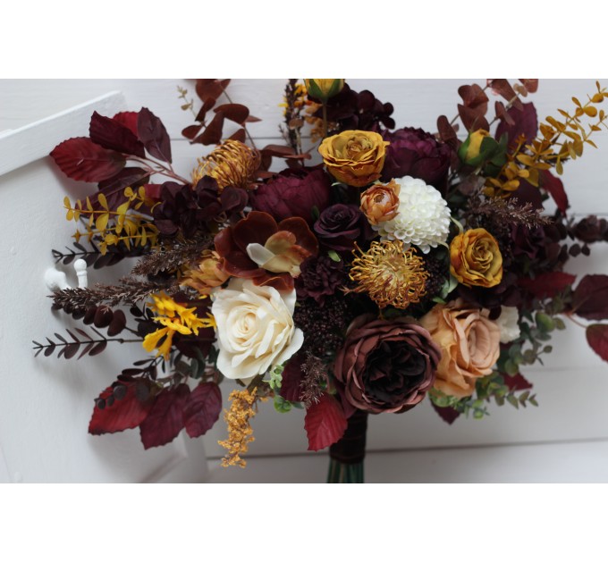 Wedding bouquets in  colors. Bridal bouquet.  Faux bouquet. Bridesmaid bouquet. 5154