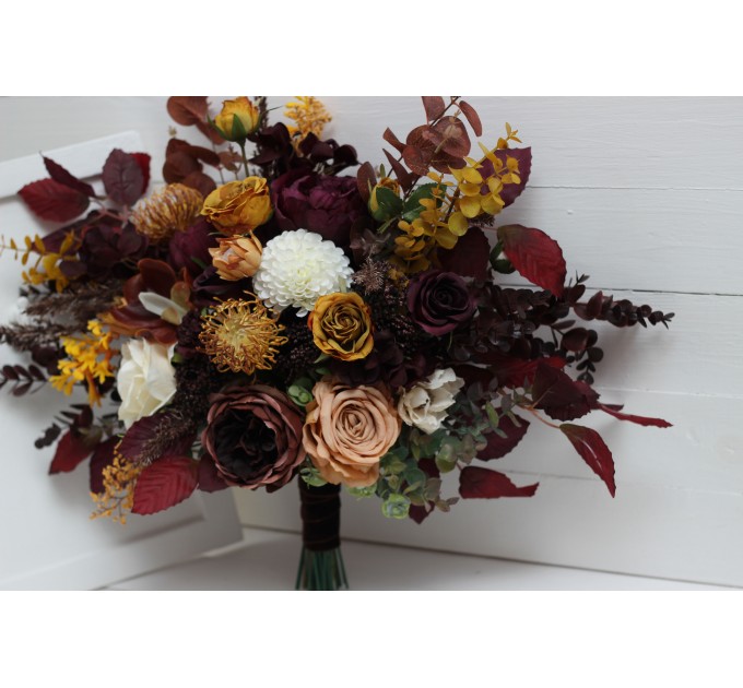 Wedding bouquets in  colors. Bridal bouquet.  Faux bouquet. Bridesmaid bouquet. 5154