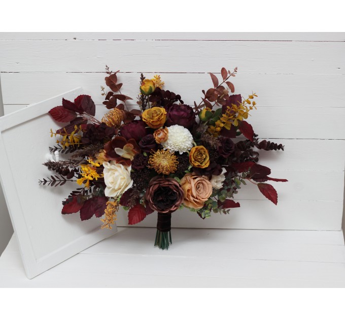 Wedding bouquets in  colors. Bridal bouquet.  Faux bouquet. Bridesmaid bouquet. 5154