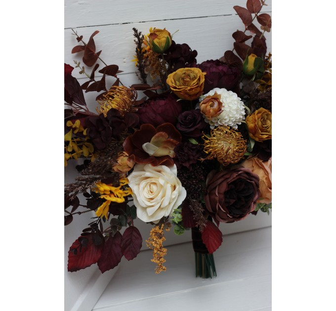 Wedding bouquets in  colors. Bridal bouquet.  Faux bouquet. Bridesmaid bouquet. 5154