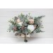 Wedding Bouquets in White & Blush Pink | Greenery Faux Bridal & Bridesmaid Bouquets