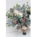 Wedding Bouquets in White & Blush Pink | Greenery Faux Bridal & Bridesmaid Bouquets