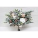 Wedding Bouquets in White & Blush Pink | Greenery Faux Bridal & Bridesmaid Bouquets