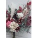 Wedding bouquets in white gray chianti colors. Bridal bouquet. Faux bouquet. Bridesmaid bouquet. 5151
