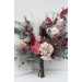 Wedding bouquets in white gray chianti colors. Bridal bouquet. Faux bouquet. Bridesmaid bouquet. 5151
