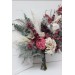 Wedding bouquets in white gray chianti colors. Bridal bouquet. Faux bouquet. Bridesmaid bouquet. 5151