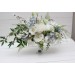 Wedding bouquets in white sky blue colors. Bridal bouquet. Faux bouquet. Bridesmaid bouquet. 5153