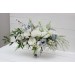 Wedding bouquets in white sky blue colors. Bridal bouquet. Faux bouquet. Bridesmaid bouquet. 5153