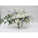 Wedding bouquets in white sky blue colors. Bridal bouquet. Faux bouquet. Bridesmaid bouquet. 5153