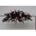  Flower arch arrangement in burgundy black gold beige colors.  Arbor flowers. Floral archway. Faux flowers for Halloween wedding arch. 0018
