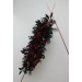  Flower arch arrangement in burgundy black gold beige colors.  Arbor flowers. Floral archway. Faux flowers for Halloween wedding arch. 0018