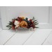 Flower comb in rust burgundy  ivory color scheme. Wedding accessories for hair. Bridal flower comb. Bridesmaid floral comb. 0007