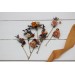  Set of  8 bobby pins in orange peach color scheme. Hair accessories. Bridesmaid hair pins. Flower accessories for wedding. 0014