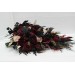 Halloween Wedding Bouquets in Burgundy, Black, Gold, and Beige – Cascade Faux Bouquets