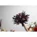 Halloween Wedding Bouquets in Burgundy, Black, Gold, and Beige – Cascade Faux Bouquets