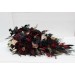 Halloween Wedding Bouquets in Burgundy, Black, Gold, and Beige – Cascade Faux Bouquets