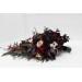 Halloween Wedding Bouquets in Burgundy, Black, Gold, and Beige – Cascade Faux Bouquets