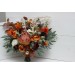 Australian native flowers. Rust burgundy flowers. Protea bridal bouquet. Faux bouquet. Fall wedding. Silk flowers. Boho wedding. Bridesmaid bouquet. 5161