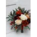 Australian native flowers. Rust burgundy flowers. Protea bridal bouquet. Faux bouquet. Fall wedding. Silk flowers. Boho wedding. Bridesmaid bouquet. 5161