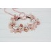Blush pink white flower crown. Hair wreath. Flower girl crown. Wedding flowers. 5165