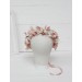 Blush pink white flower crown. Hair wreath. Flower girl crown. Wedding flowers. 5165