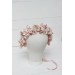 Blush pink white flower crown. Hair wreath. Flower girl crown. Wedding flowers. 5165
