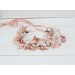 Blush pink white flower crown. Hair wreath. Flower girl crown. Wedding flowers. 5165