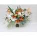 Exotic Orchid & Calla Lily Bridal Bouquet | White & Orange Flowers for Beach Weddings