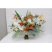 Exotic Orchid & Calla Lily Bridal Bouquet | White & Orange Flowers for Beach Weddings